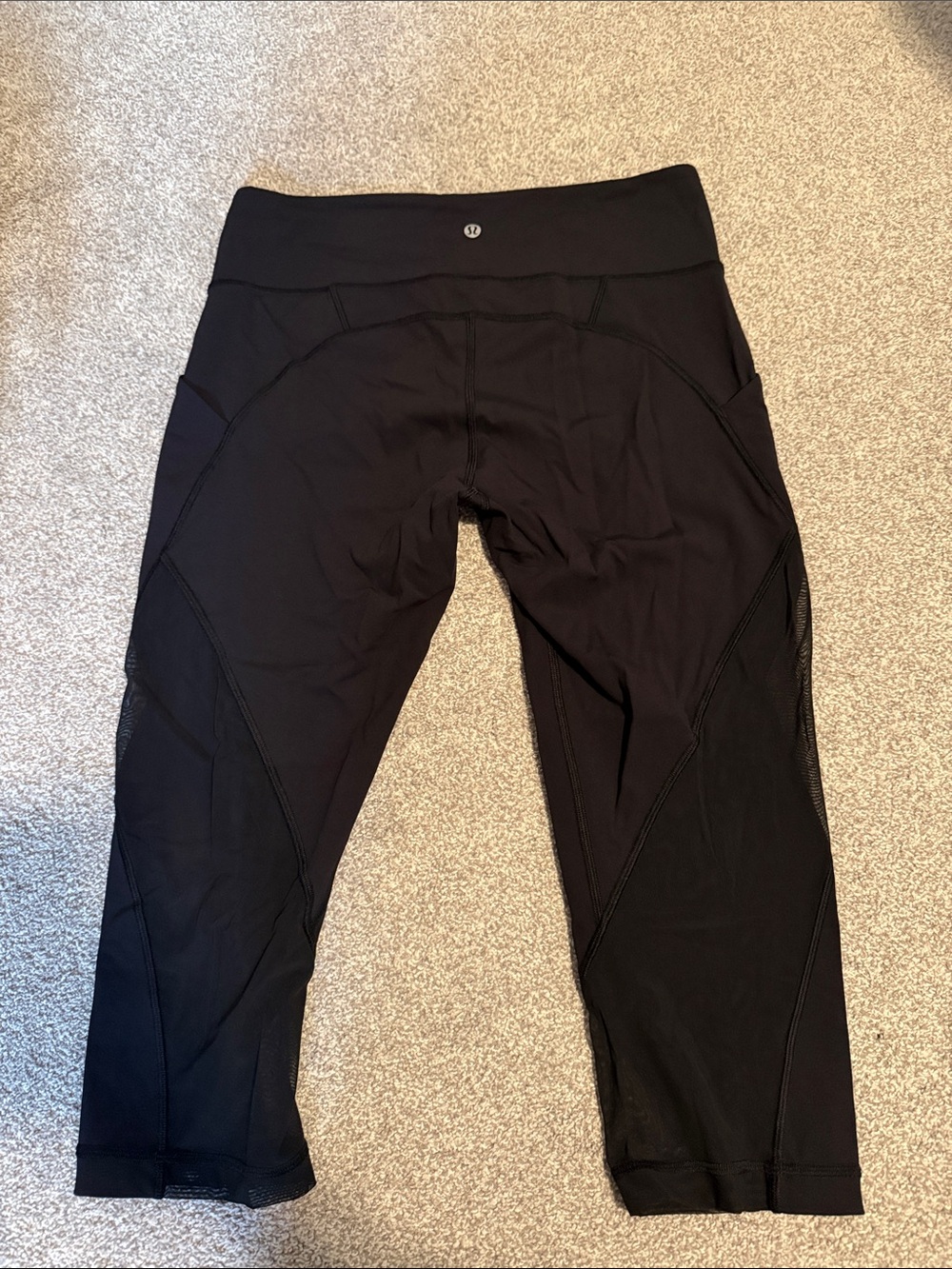 lululemon athletica Black High-Rise Cropped Athletic Capris